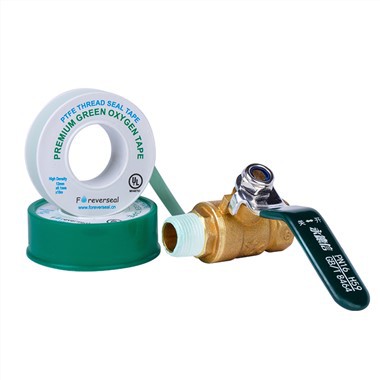 Kepadatan Penuh Oksigen Hijau Aman Ptfe Sealing Tape